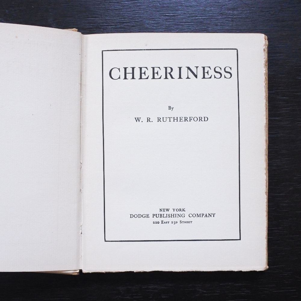 Antique 1906 Cheeriness by W. R. Rutherford - Picture 2 of 8